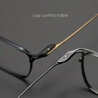 Réplique de conception de lame japonaise série ACT, montures de lunettes légères de luxe en titane pur 9.9g pour hommes, lunettes de tempérament Elite 4