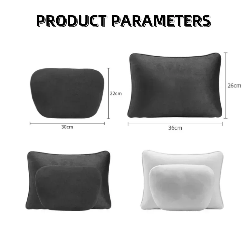 For Tesla Model 3 Model Y Car Seat Headrest Neck Pillow 3 Y S X Soft Comfort Memory Cushion Protect Cover Car Accessories