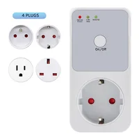Automatic Voltage Protector Socket Switcher AC 220V Power Surge Safe Protector EU Plug Socket Voltage Safe Refrigerator Protect 2