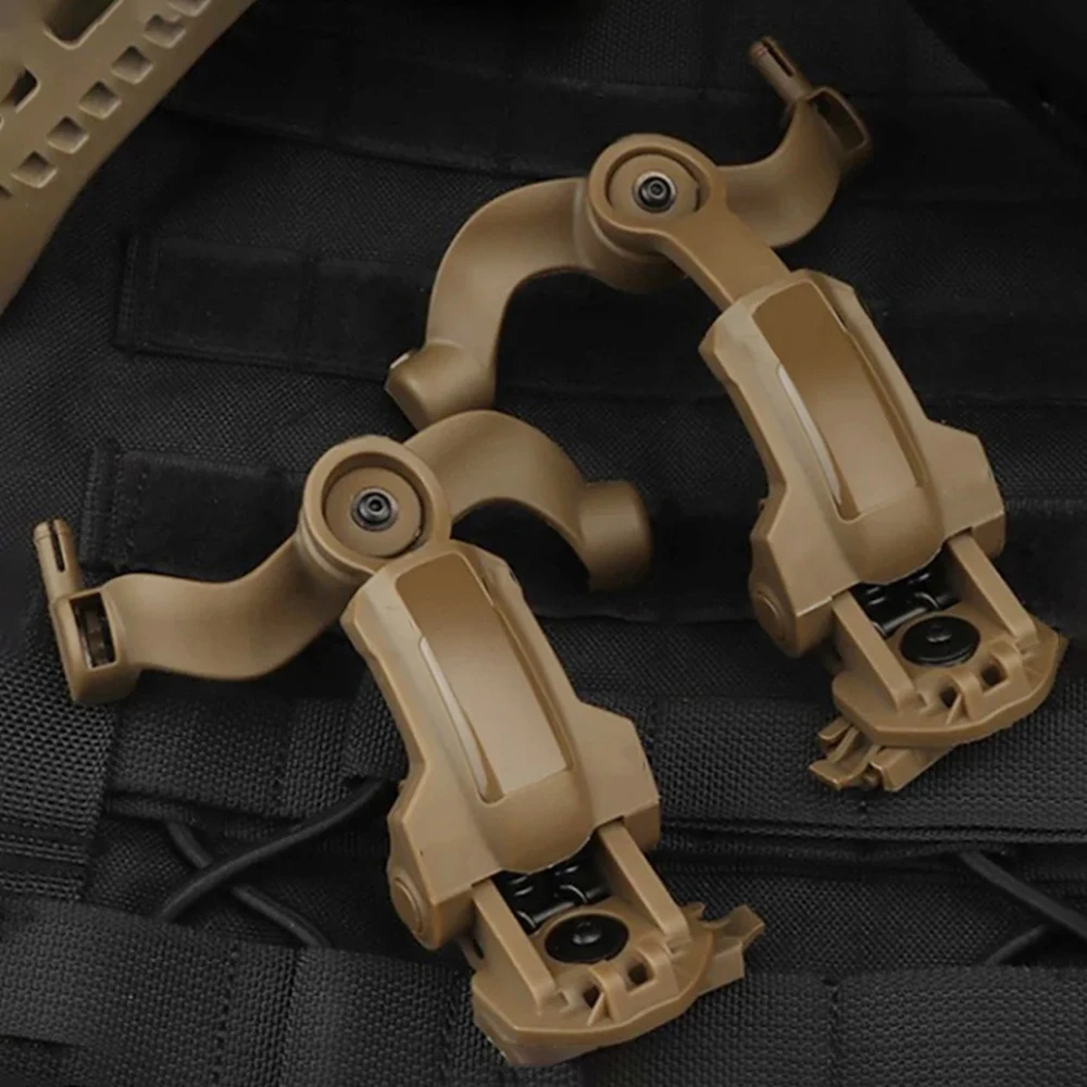Tactical Earmuffs Rail,Helmet Mount Bracket,Suitable for OPS Core ARC&Team Wendy M-LOK Rail Airsoft Shooting Headset Accessories