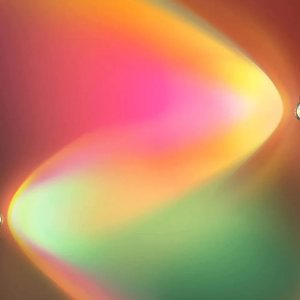 مصباح LED RGB غروب الشمس 16 لون