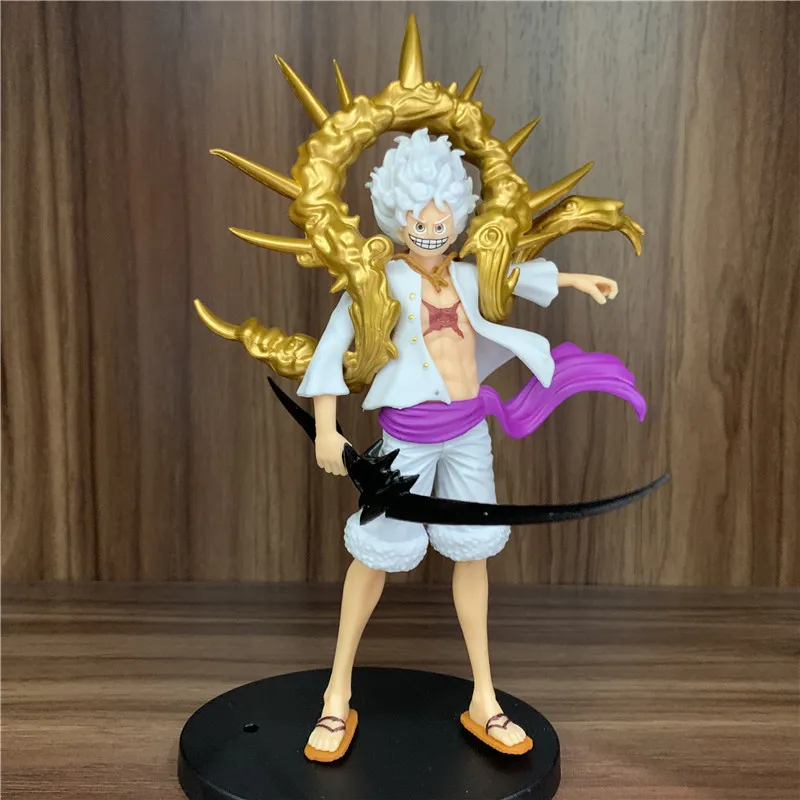

21cm One Piece Nika Luffy Anime Luffy Gear 5 Shanks Figures Sun God Nikka PVC Action Figurine Model Children Toys Gifts Ornament