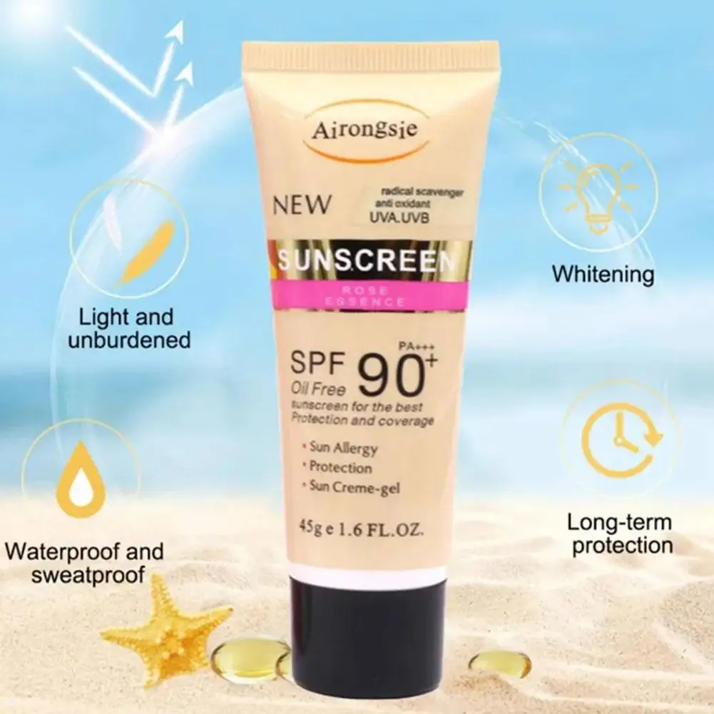 Фото Солнцезащитный крем SPF60 +/SPF90 + с высоким увеличением, омолаживающий, освежающий, увлажняющий, изолирующий, УФ-защитный крем для лица и тела №5