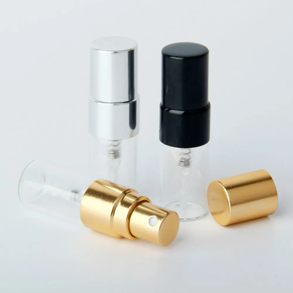 

2ml Mini Refillable Perfume Bottle Sample Spray Bottle Metal Atomizer Portable Travel Gift Cosmetic Container