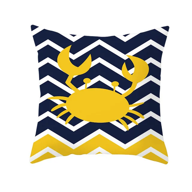 Yellow Black Geometric Pattern Square Cushion Cover Geometry Pillow Case Polyester Throw Pillows Cover For Home Decor 45x45cm 
