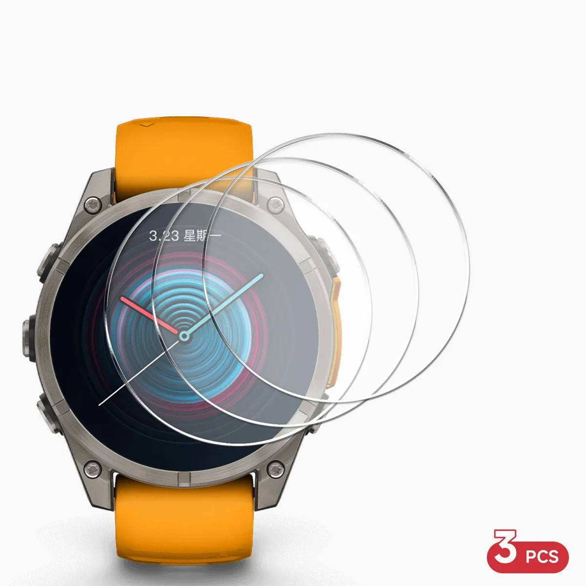 Premium Tempered Glass Screen Protector for Smartwatches - Anti-Scratch, 9H Hardness, Multiple Pack Options