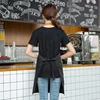 Customized Logo Design Apron Logo Signature Men's Women's Kitchen Aprons Home Chef Baking Clothes Waterproof  with Pockets 3