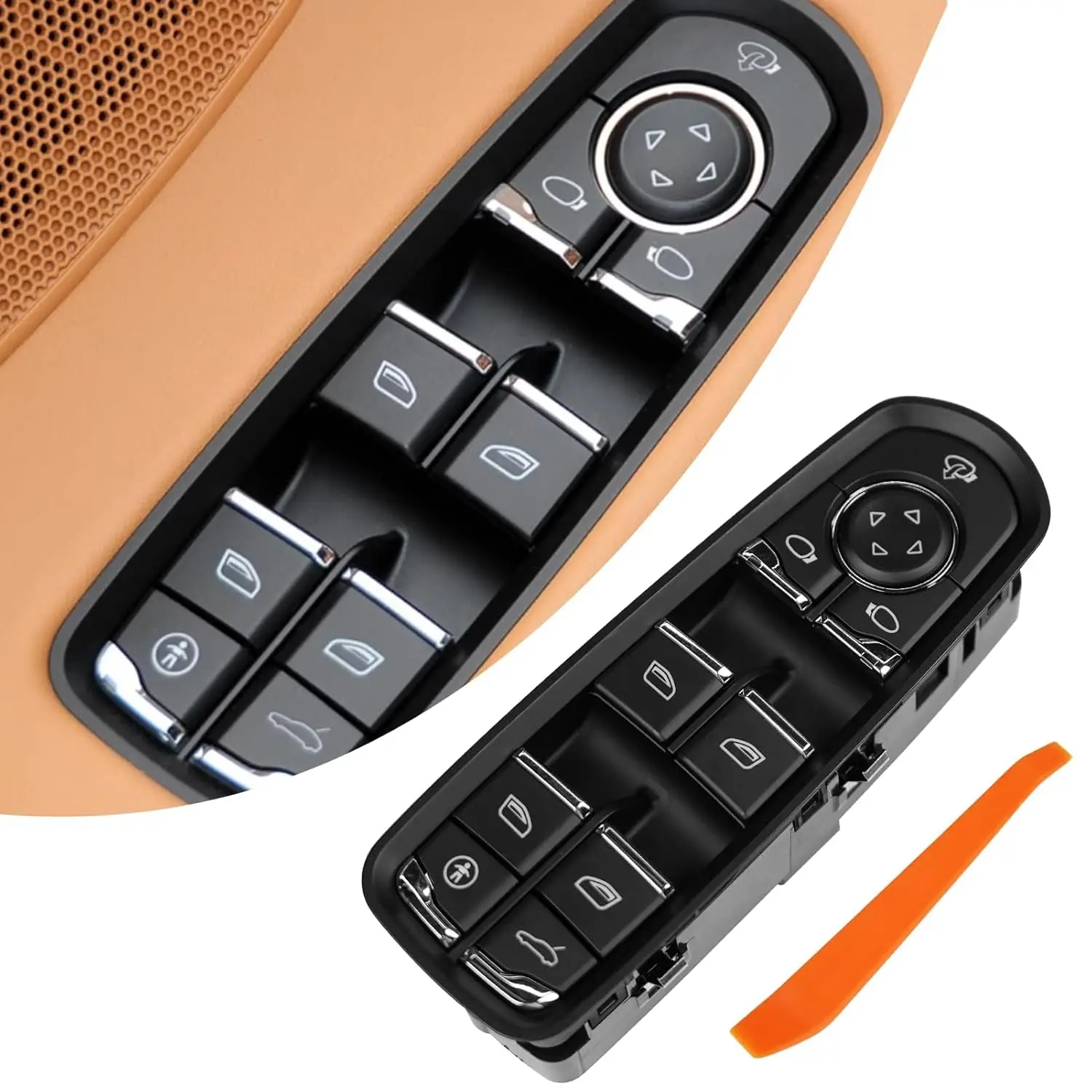 Vorne Links Elektrische Fensterheber Schalter Taste Master Für Porsche Cayenne Macan Panamera 2011-2017 7PP959858MDML 7PP959858RDML