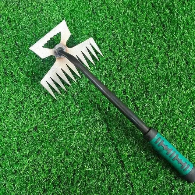 Garden Weeder Tools Planting Shovel Manual Grass Rake Loosening Soil Plowing Rooting Remove Digging Agricultural Hand Tools 6