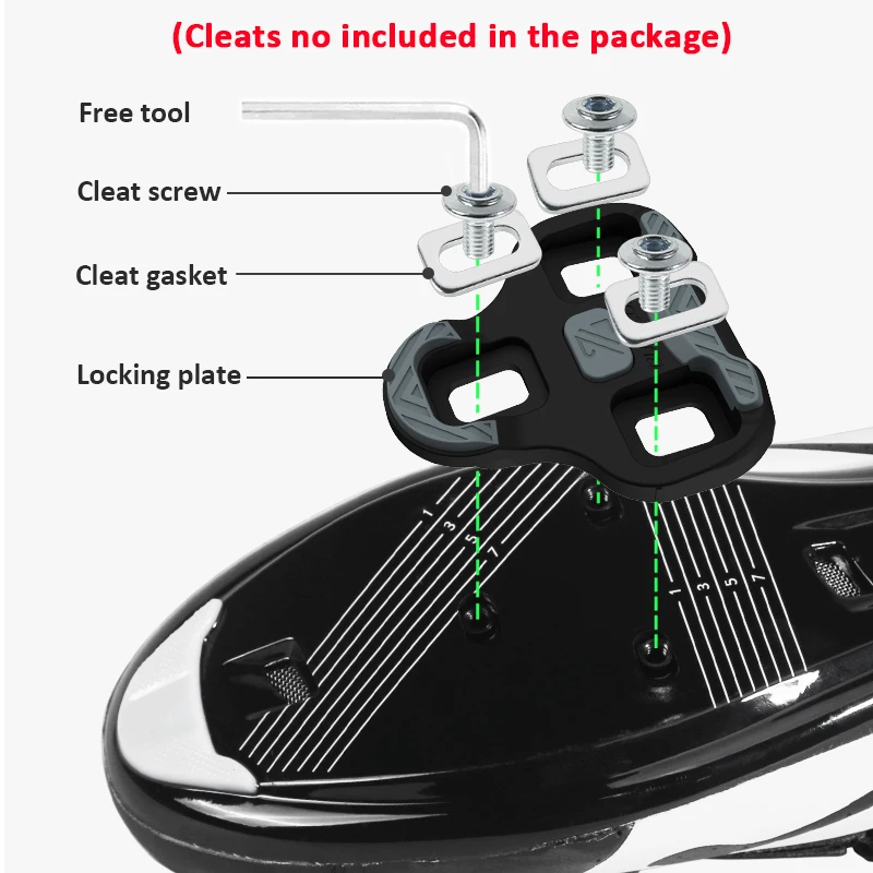 Bucklos for KEO Road Pedals Clip Speed Self-locking Bicycle Pedals Carbon Fiber/Titanium for LOOK KEO Bike Pedal Cycling Parts 5