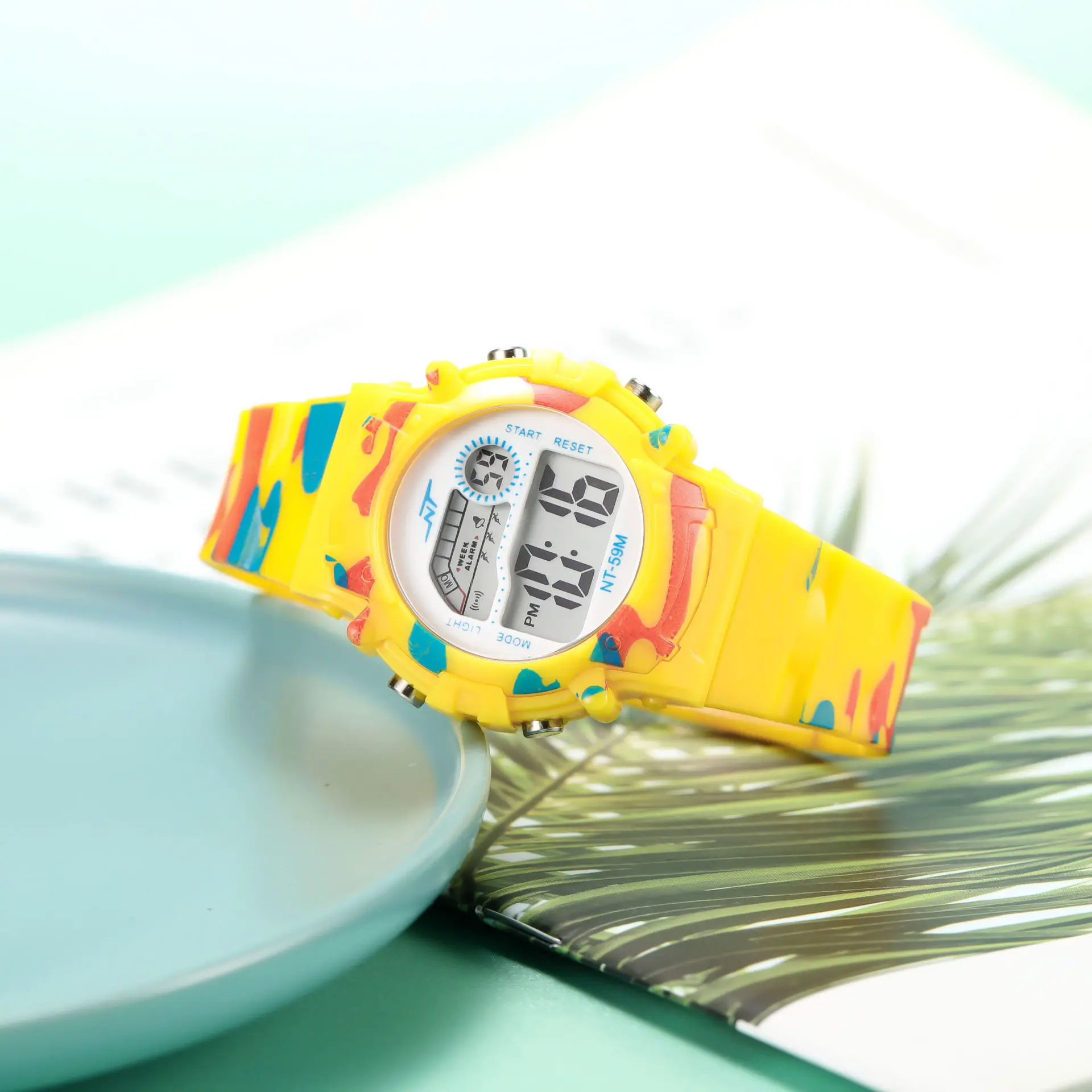 Kids Watch Boys Sports Military Kids Digital Watches Student Childrens Watch Fashion Luminous LED Alarm Camouflage Girls Clock