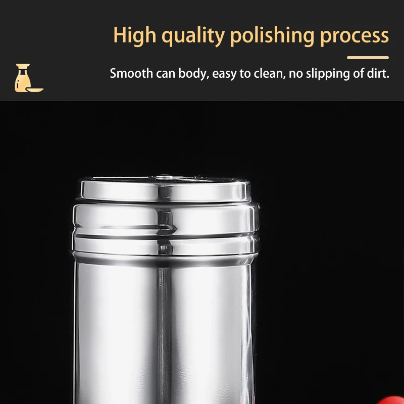 304 Stainless Steel Seasoning Jar Salt & Pepper Shaker Outdoor Camping BBQ Spice Container Home Kitchen Accessories spice jar,seasoning jar,seasoning bottle