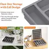 Kitchen Cutlery Storage Box Knife Holder Plastic Tray Fork Spoon Divider Drawer Box Tableware Organizer Kitchen Drawer Organizer 4