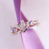 Game Love and Producer Ring Xumo Lucien Ares Cosplay Unisex Couple Adjustable Butterfly Rings Set Jewelry Accessories Gift 1