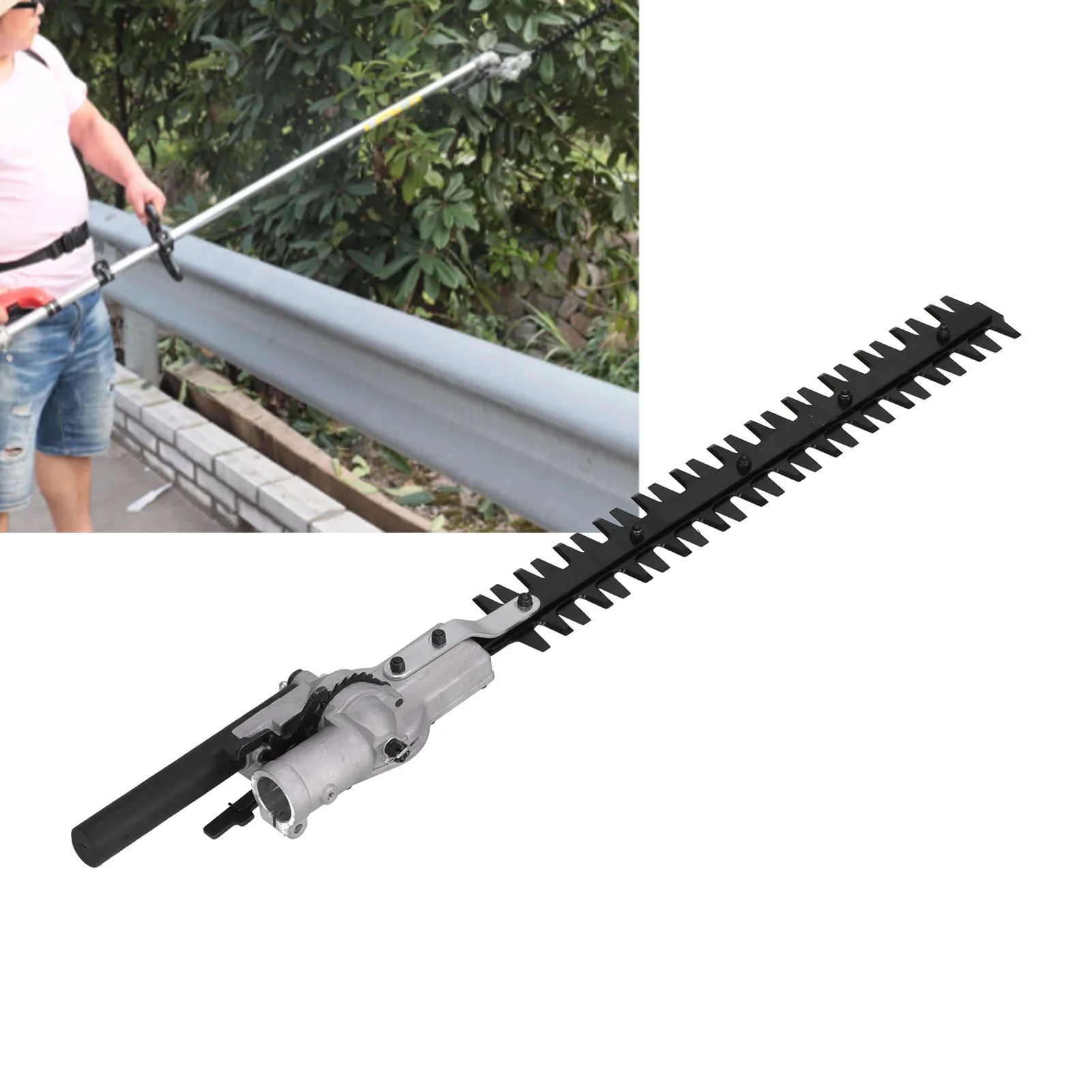 26mm Hedge Trimmer Head Attachment Double  Blade Accessory for Brush Cutters Trimmer Gardening Supplies Hedge Trimming Head 3