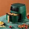 360 ° Electric Digital Display Touch Screen 1350W 6L Air Fryer Oil Free 8 Menus Air Oven Frier Home French Fries Fried Chicken 4
