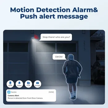 Reolink 4K IP Security Camera 5X Optical Zoom Outdoor Video Surveillance Home Security Protection 8MP PoE CCTV Camera RLC-811A 4