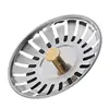Kitchen Waste Stainless Steel Sink Strainer Plug Drain Filter Stopper Basket Drainer 3
