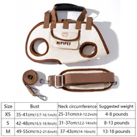 Dog bag out portable breathable multi-functional traction backpack Easy to Clean Backpack Breathable Adjustable cat bag petstrap 1