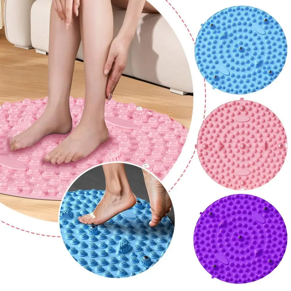 1pc Foot Yoga Massage Finger Press Pad Muscle Relaxation Exercise TPE Toe Press Training Acupuncture Physiotherapy Massage Mat