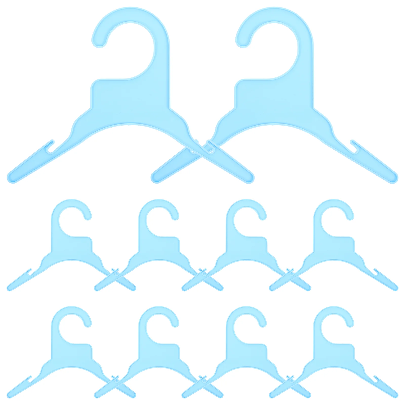 

10pcs Household Pet Clothing Hanger Plastic Pet Clothes Holder Cat Clothing Drying Rack