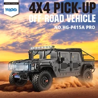HG 1/10 RC Off-road Truck for 4x4 Pick-up Crawler Car P415A Upgreded Version Painted Sound Light Model Gift Toys TH21811 1