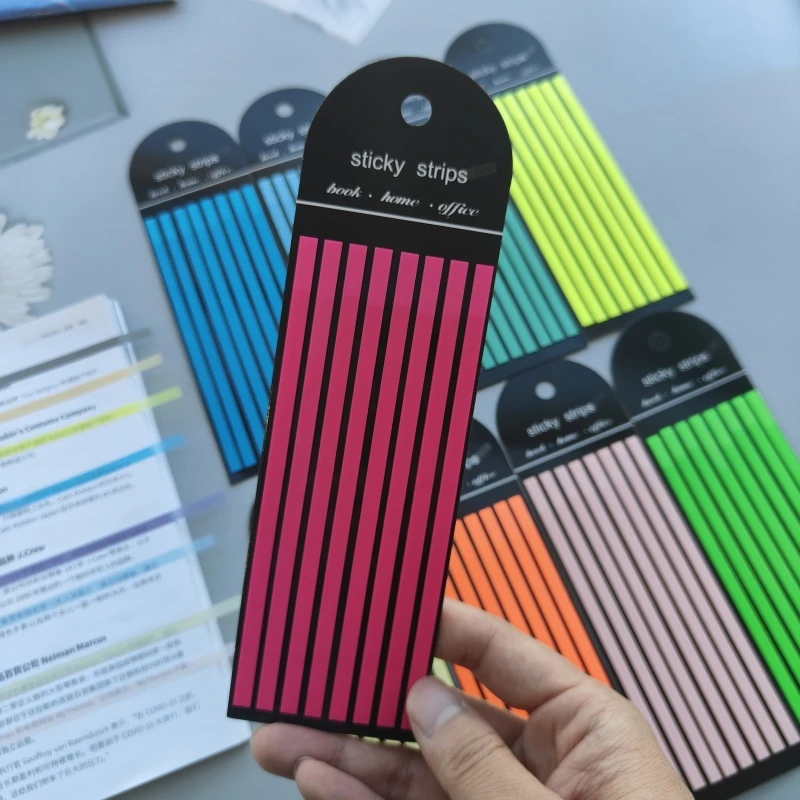 160 Sheets Transparentes Sticky Notes Self-Adhesive Annotation Read Books Bookmarks Tabs Notepad Aesthetic Stationery Index Tabs 3