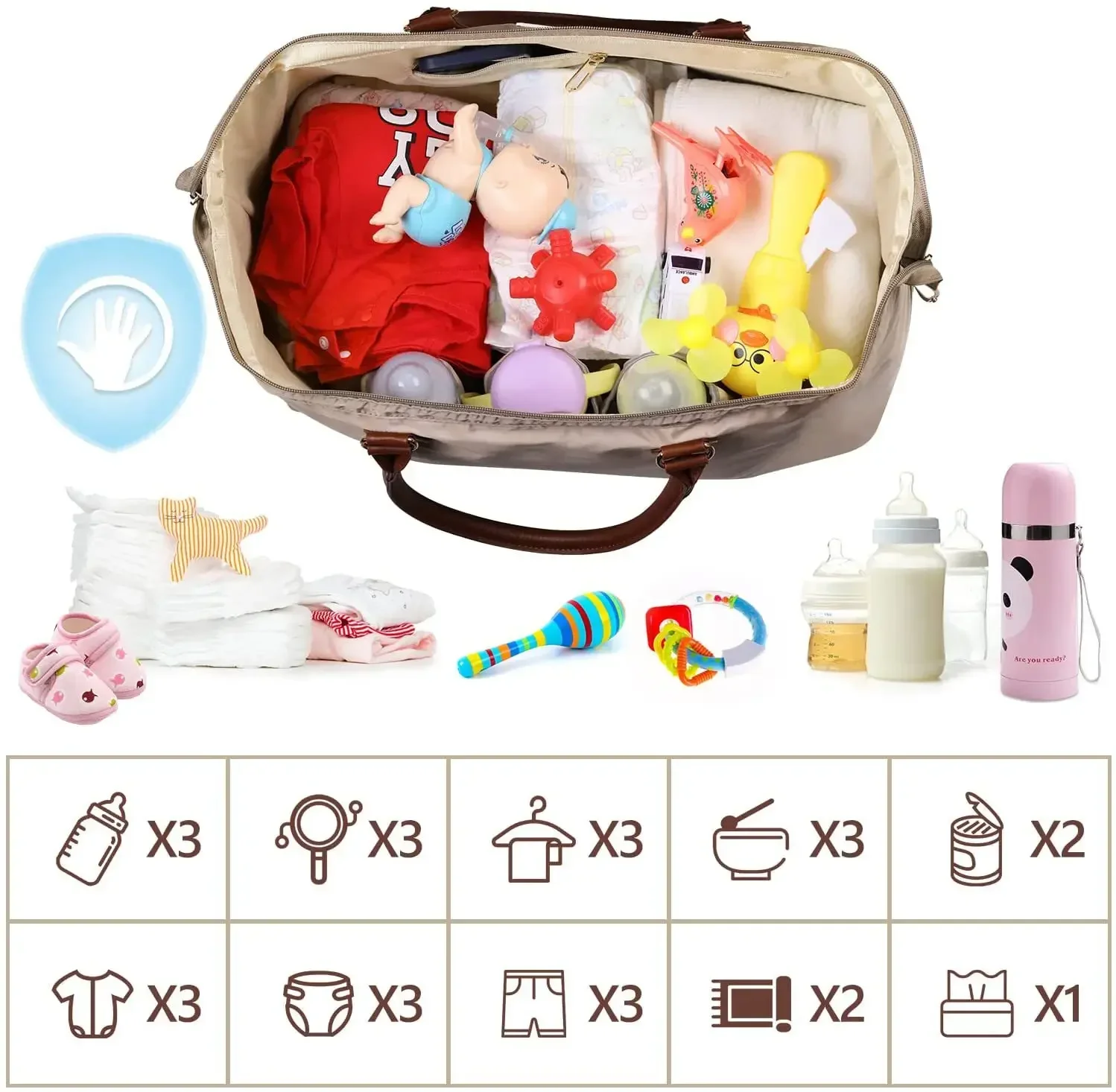 Mama Tote Bag Maternity Diaper Mommy Large Capacity Bag Women Nappy Organizer Stroller Baby Care Travel Backpack Mom Gifts