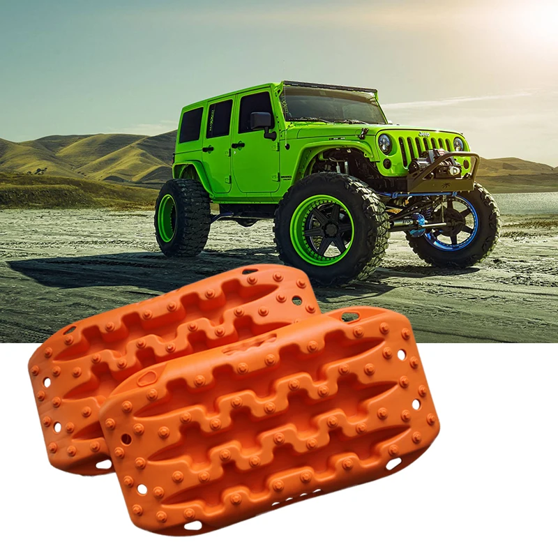 Certified Medium Vehicle Traction Mat for Snow, Ice, Mud & Sand, 2