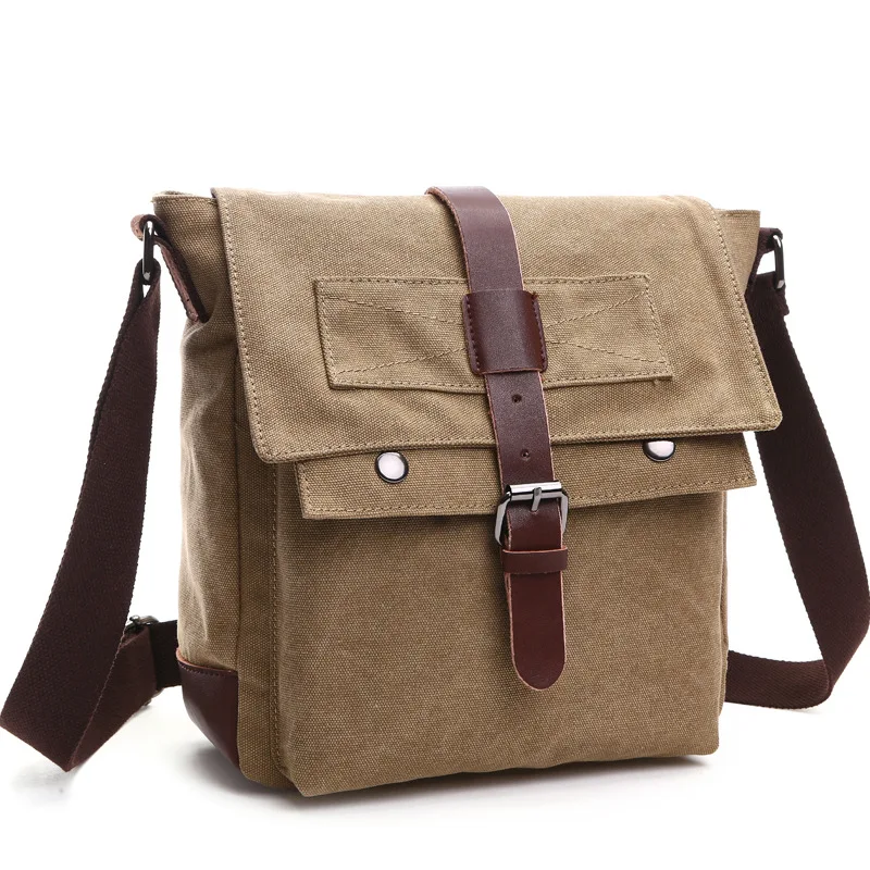 Vintage Men's Bag Outdoor Travel Sports Business Leisure Crossbody Shoulders Hand Bag Canvas Bag Handbags Messenger Bags For Men