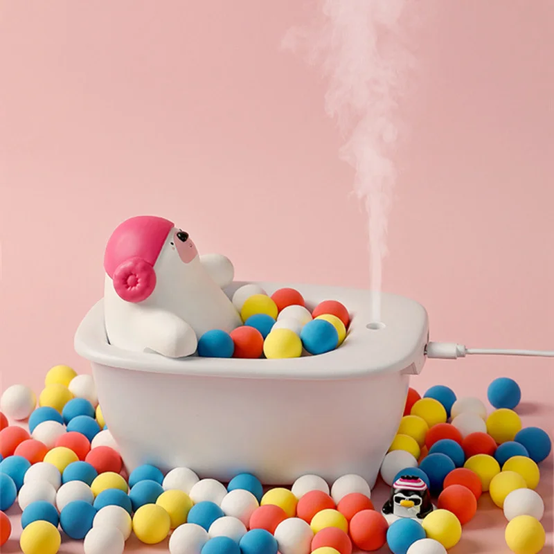 Cute-Bear-Air-Humidifier-USB-Aromatherapy-Oil-Diffuser-Mini-Portable ...