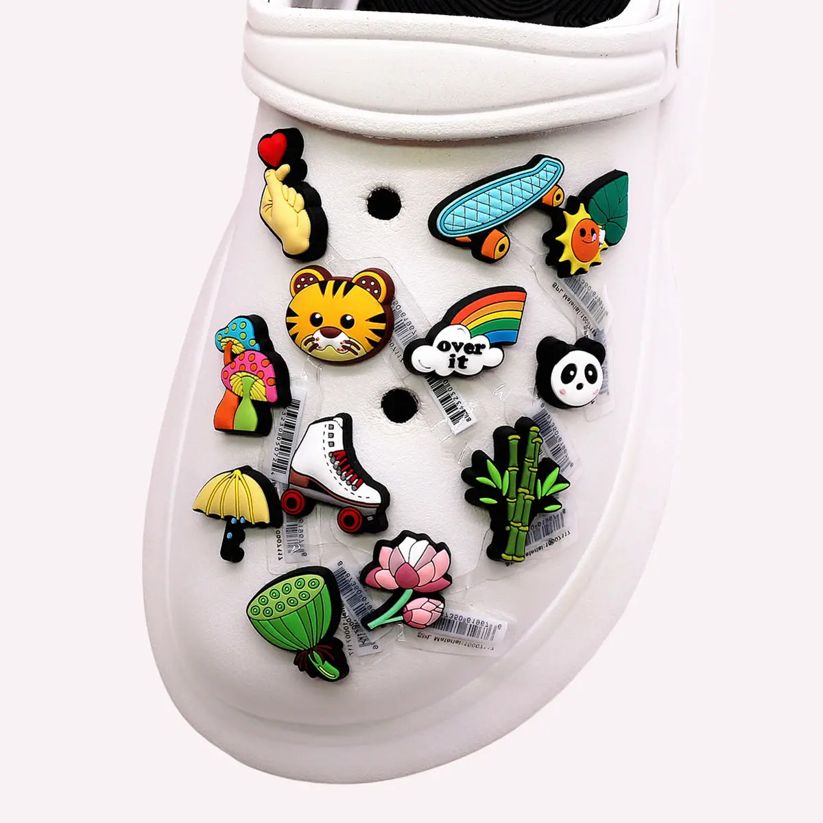 Pcs Original Cartoon Panda Tiger PVC Shoe Charms Accessories