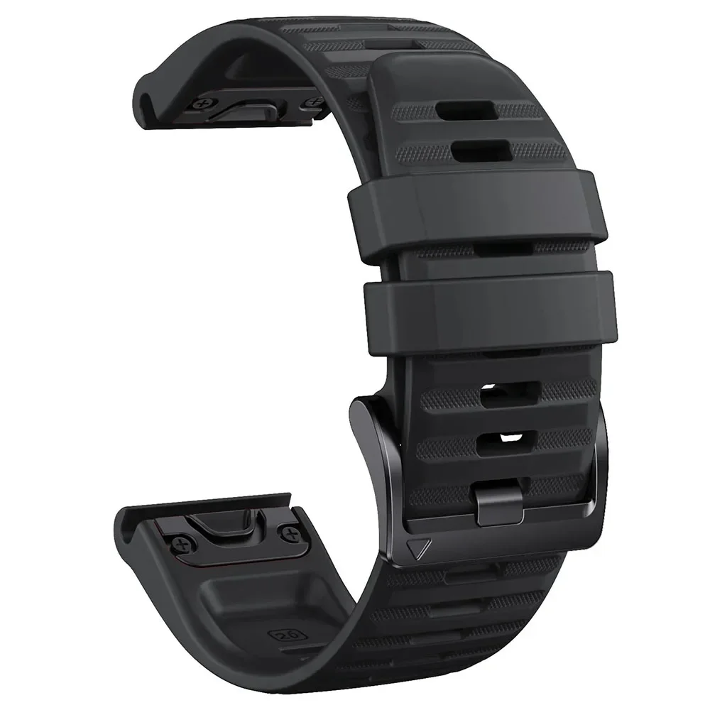 Official QuickFit Silicone Strap - Universal 26mm/22mm Adjustable Band, Unisex Replacement Bracelet