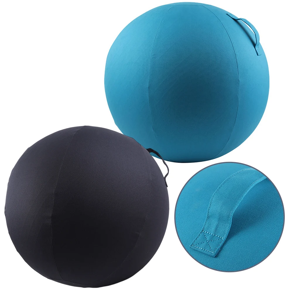 Yoga Ball Cover 65cm Solid Color Cotton Foldable Tear-resistant Exercise Ball Protective Cover Yoga balls protect Accessories