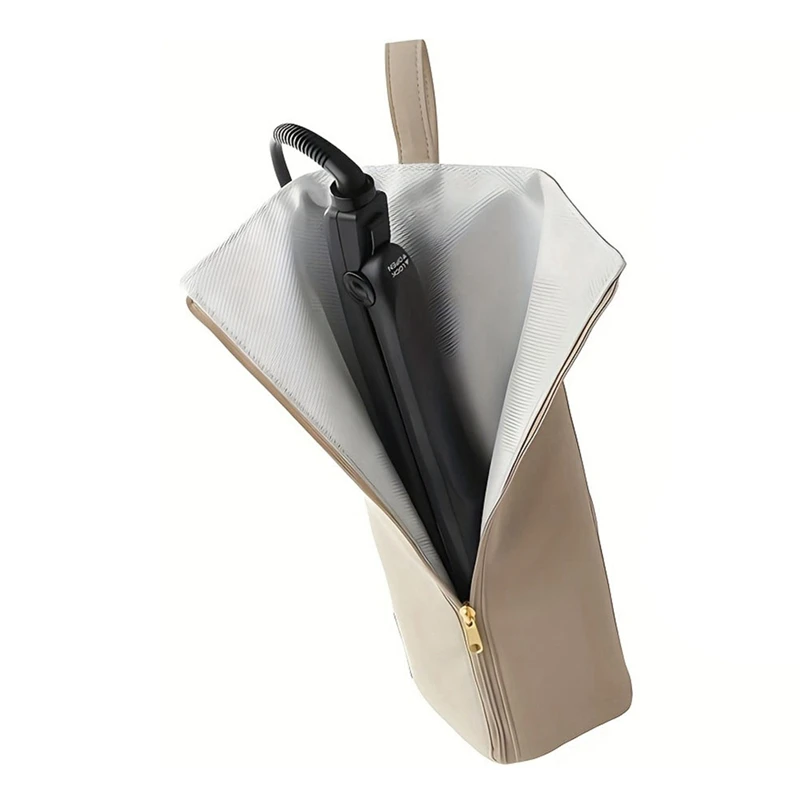 ABFU-Hot Iron Holder & Mat, Heat Heat Resistingtravel Bag For Curling Iron, Flat Iron-Hair Tool Organizer For Home