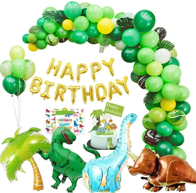 Dinosauro festa di compleanno decorazioni per ragazzo dinosauro palloncino  ghirlanda dinosauro festa favori buon compleanno Banner tatuaggio  arredamento - AliExpress