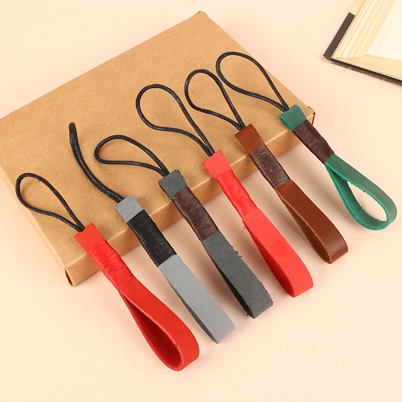 

Брелок для автомобиля, ручная вязка, ремень для телефона, Высококачественный простой кожаный брелок, подвеска на талию, кольцо-цепочка для мужчин и женщин