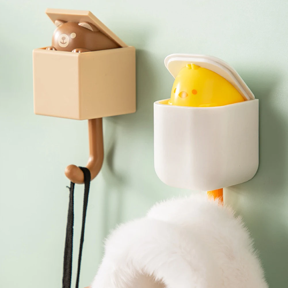 

1 PCS Creative Cat Hook Cute Seamless Dormitory Bedroom Door Hangers Hooks Key Umbrella Towel Cap Coat Rack Wall Decoration