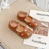 Girls Oxfords 2024 Spring Autumn Kids Soft PU Leather Shoes For Girl Small Cute Flower Children Princess Shoes Mary Jane Flats 5