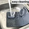Multifunction Pet Slow Feeder Bowls Dog Licking Mat With Suction Cups For Anxiety Relief Dog Cat Water Drinking Eating Food 4