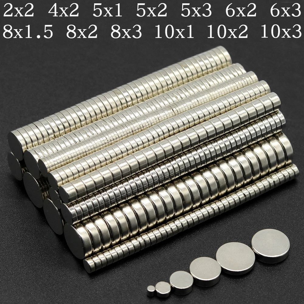 N35 Superstarker Runder Magnet NdFeB Leistungsstarker Permanentmagnet Neodym-Magnete Kühlschrankmagnet 4x2/5x3/6x3/10x2 – Detail 1