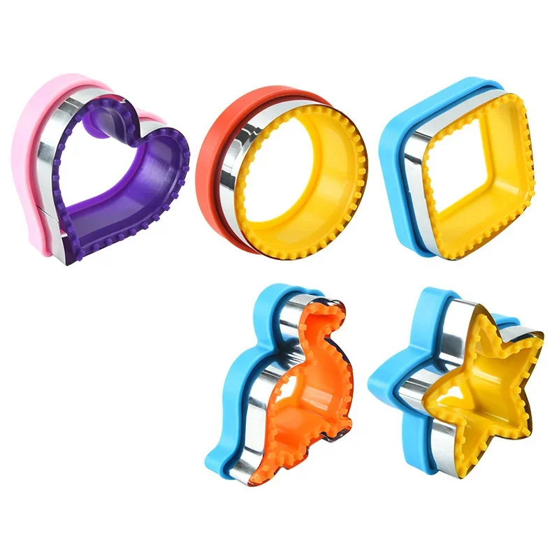 Sandwich Cutter and Sealer Sandwich Maker for Kids Lunch Box & Bento Box DIY Pancake Cookie Cutters Toast Making Mold