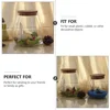 Cork Glass Bottle Plant Small Mason Jars Round Terrarium with Lid Basket Clear Succulent Pot Display Suite Decorate 3