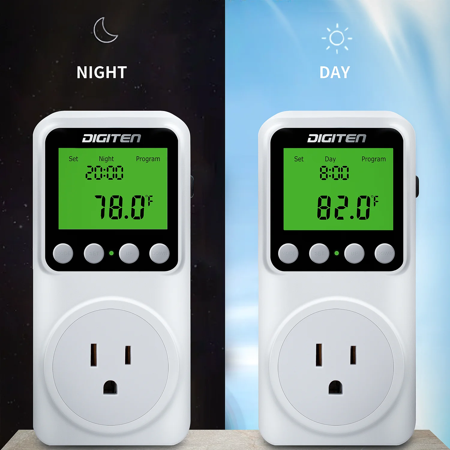 DIGITEN Temperature Controller with Timer Reptile Thermostat Timer