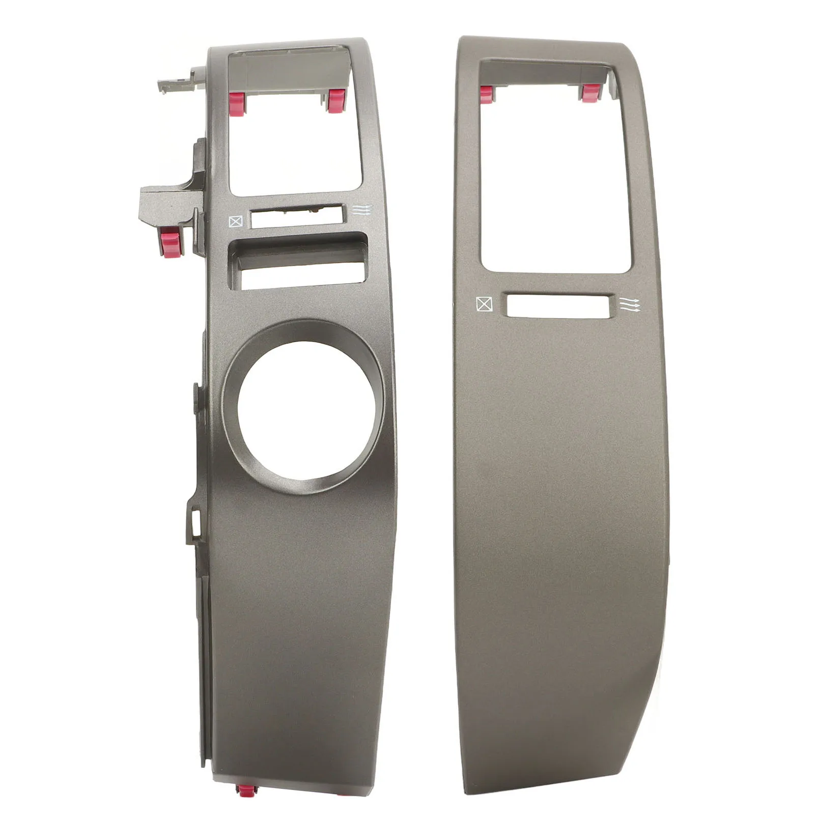 2 ชิ้นรถ Dash Vent Trim ซ้ายและขวา Central AC Vent Trim สําหรับ Prius 2004 ถึง 2009 ใหม่ 1