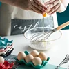 Kitchen Supplies Egg Tray Egg Rack Household Ceramic Tableware Supplies Egg Tray Egg Tray 4