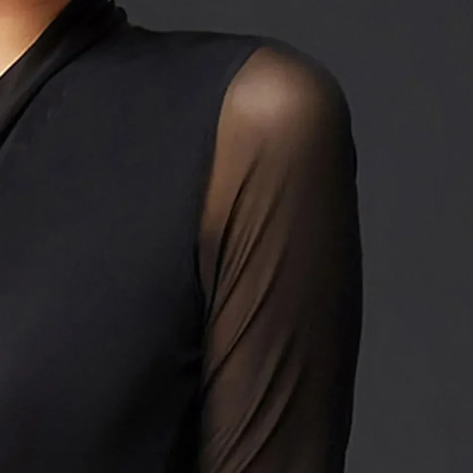 New Latin Dance Dress Tops Women V Neck Latin Dancing Clothes Belly Ballroom Tango Dresses A1070-1
