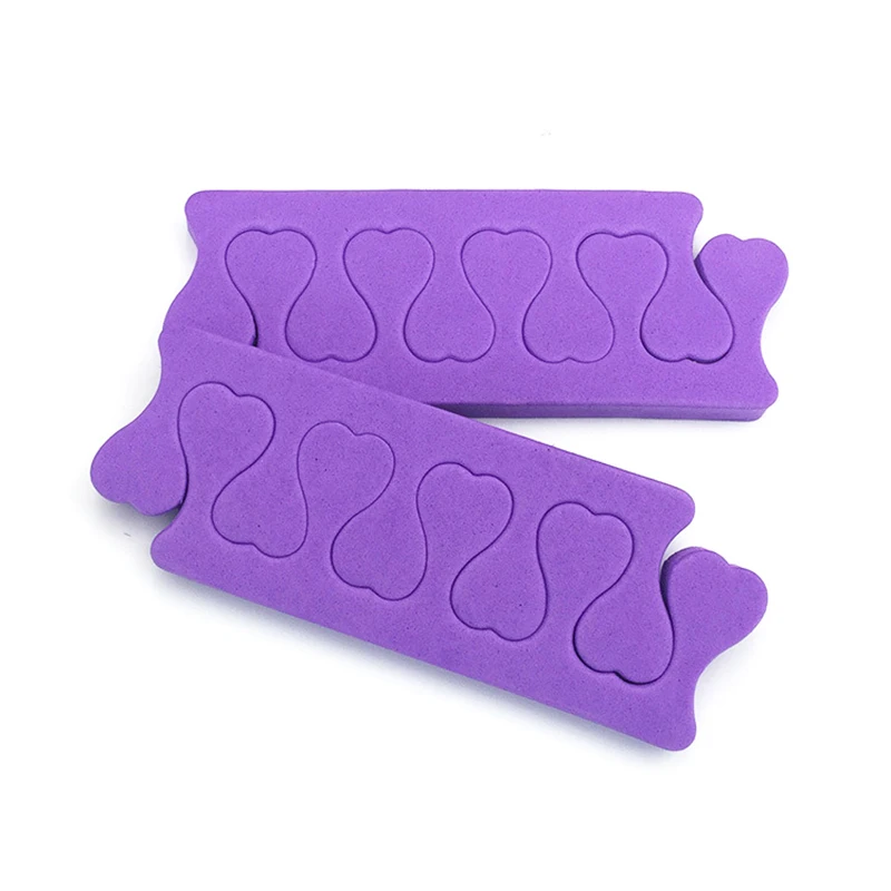 10/50pcs Sponge Finger Toe Separators Foot Care Manicure Pedicure Compressed Soft Gel UV Beauty Pack Nail Art Tools