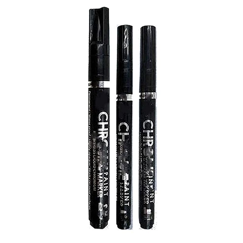 NEW 3Pcs Chrome Marker Silver Art Liquid Mirror Chrome Marker DIY