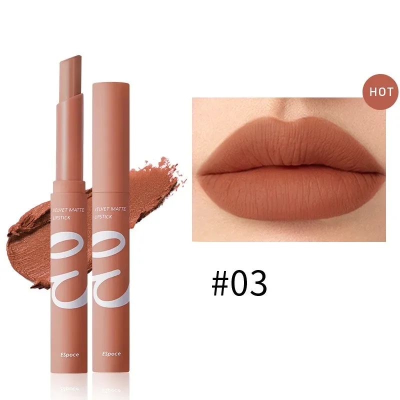 Lip Makeup Lip Tint Waterproof Matte Velvet Lipstick 12 Colors Long Lasting Non Stick Nude Series Lipsticks Cosmetic Makeup